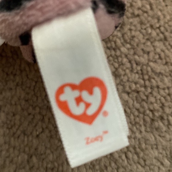 Ty Beanie Babies Baby Boos Zoey Zebra Pink Rare Vintage Collect Plush Gift Cute - Picture 5 of 5